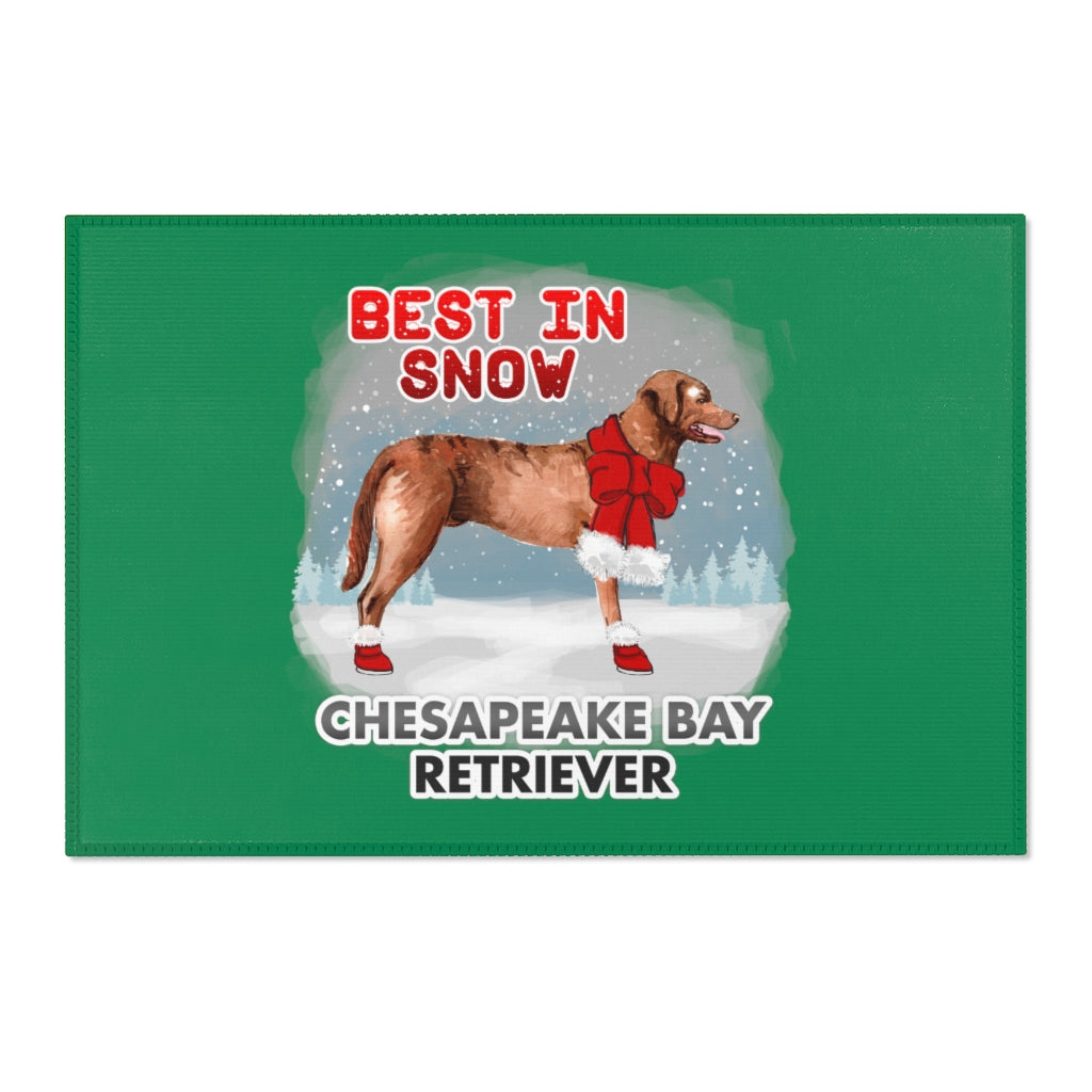 Chesapeake Bay Retriever Best In Snow Area Rug