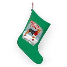 Load image into Gallery viewer, Welsh Terrier Best In Snow Christmas Stockings