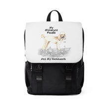 Load image into Gallery viewer, My Miniature Poodle Ate My Homework Backpack