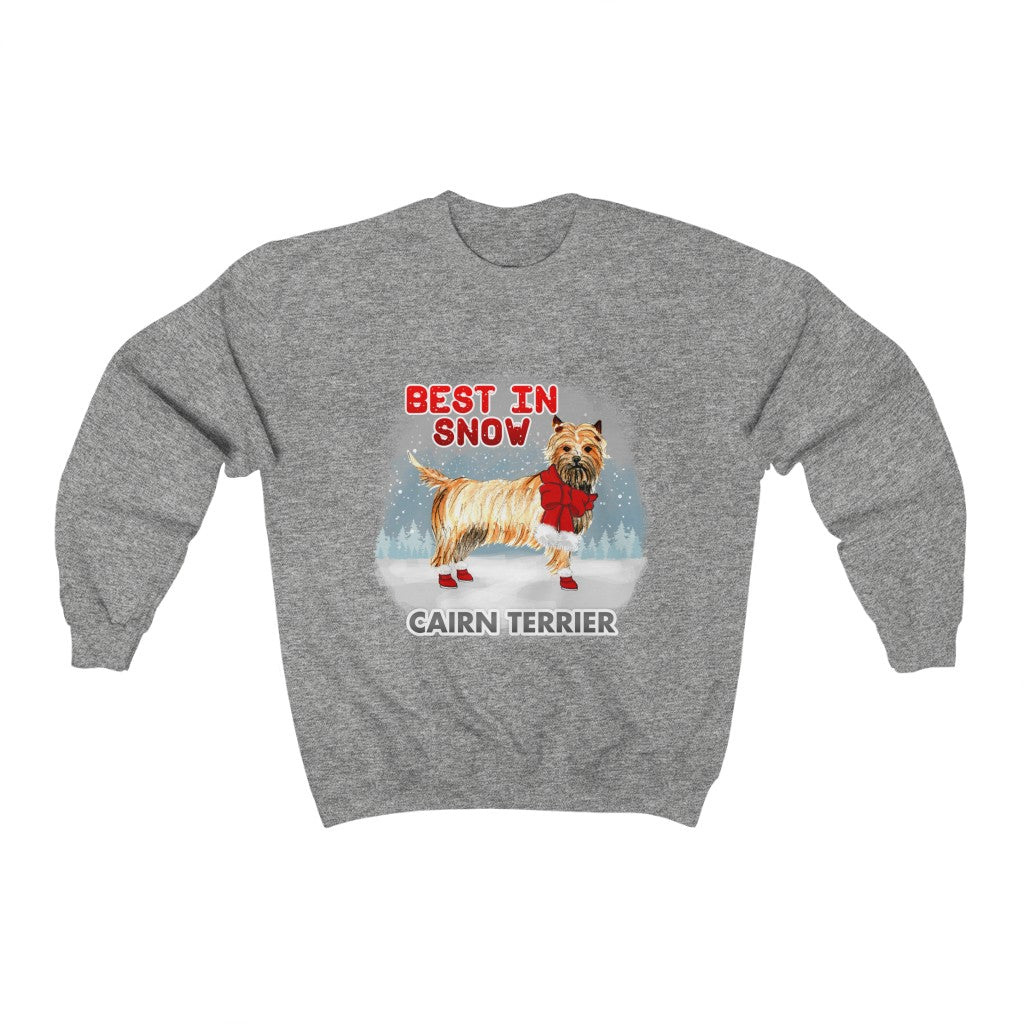 Cairn Terrier Best In Snow Heavy Blend™ Crewneck Sweatshirt
