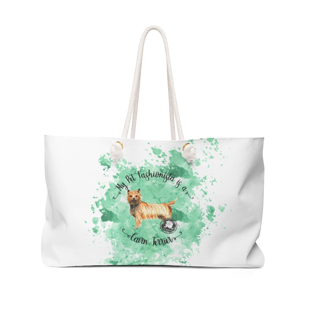 Cairn Terrier Pet Fashionista Weekender Bag
