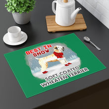 Load image into Gallery viewer, Soft Coated Wheaten Terrier Best In Snow Placemat