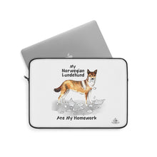 Load image into Gallery viewer, My Norwegian Lundehund Ate My Homework Laptop Sleeve