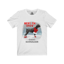 Load image into Gallery viewer, Giant Schnauzer Best In Snow Unisex Jersey Short Sleeve Tee