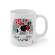 Load image into Gallery viewer, Borzoi Best In Snow Mug