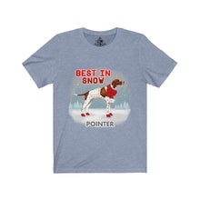 Load image into Gallery viewer, Pointer Best In Snow Unisex Jersey Short Sleeve Tee