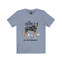 Load image into Gallery viewer, My Australian Cattle Dog Ate My Homework Unisex Jersey Short Sleeve Tee