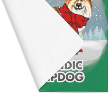 Load image into Gallery viewer, Icelandic Lowland Sheepdog Best In Snow Placemat