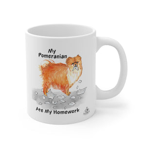 My Pomeranian Ate My Homework Mug