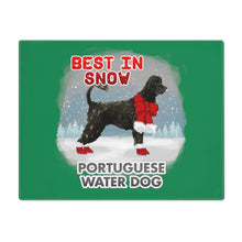 Load image into Gallery viewer, Portuguese Water Dog Best In Snow Placemat