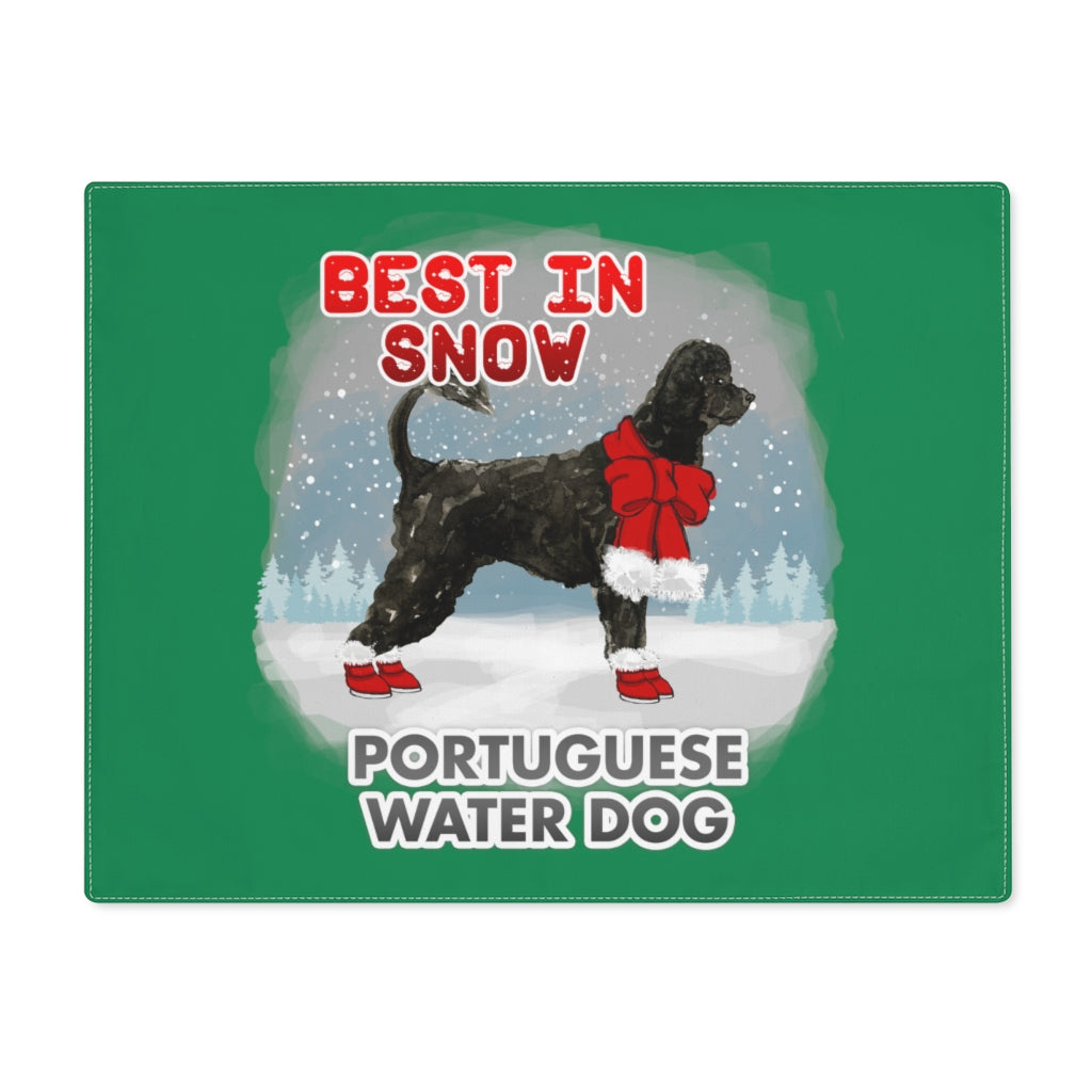 Portuguese Water Dog Best In Snow Placemat