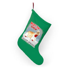 Load image into Gallery viewer, Cocker Spaniel Best In Snow Christmas Stockings