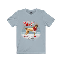Load image into Gallery viewer, Boxer Best In Snow Unisex Jersey Short Sleeve Tee