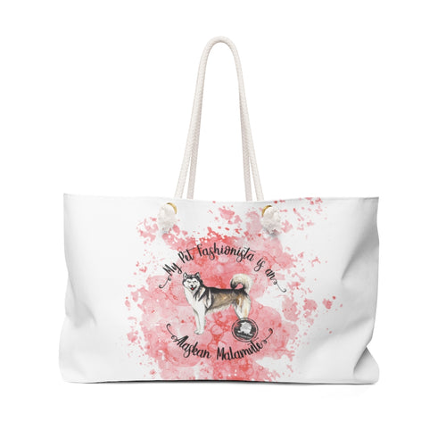 Alaskan Malamute Pet Fashionista Weekender Bag