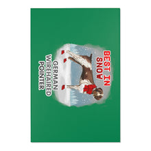 Load image into Gallery viewer, German WireHaired Pointer Best In Snow Area Rug