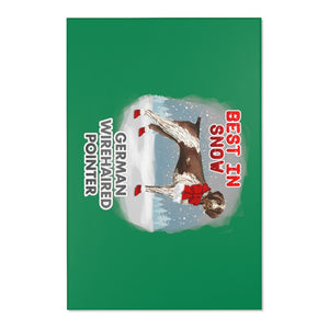 German WireHaired Pointer Best In Snow Area Rug