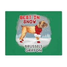 Load image into Gallery viewer, Brussels Griffon Best In Snow Placemat