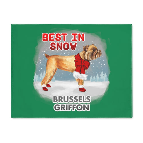 Brussels Griffon Best In Snow Placemat