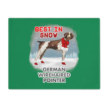 Load image into Gallery viewer, German WireHaired Pointer Best In Snow Placemat