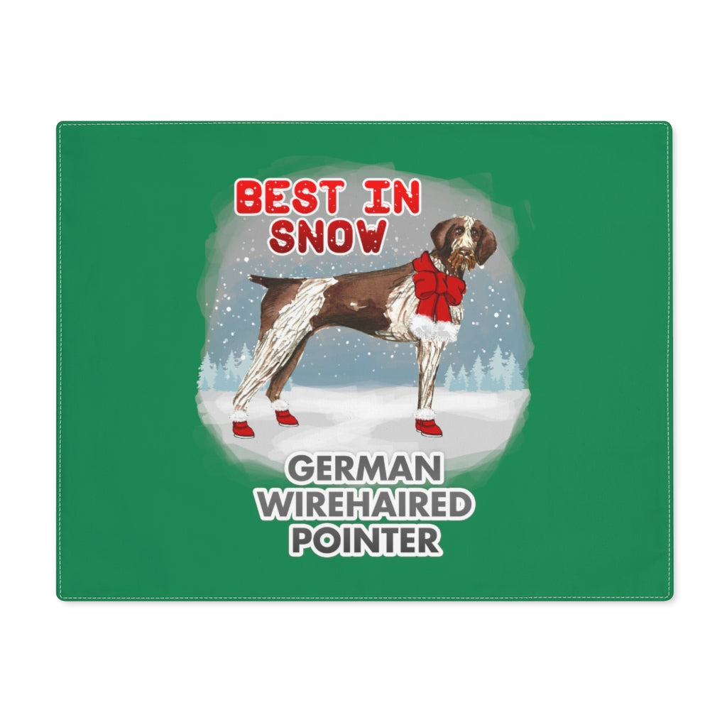 German WireHaired Pointer Best In Snow Placemat