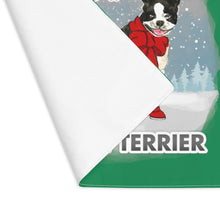 Load image into Gallery viewer, Boston Terrier Best In Snow Placemat