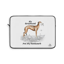 Load image into Gallery viewer, My Greyhound Ate My Homework Laptop Sleeve
