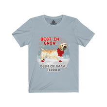 Load image into Gallery viewer, Glen of Imaal Terrier Best In Snow Unisex Jersey Short Sleeve Tee