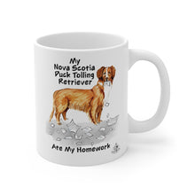 Load image into Gallery viewer, My Nova Scotia Duck Tolling Retriever Ate My Homework Mug