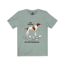 Load image into Gallery viewer, My Pointer Ate My Homework Unisex Jersey Short Sleeve Tee