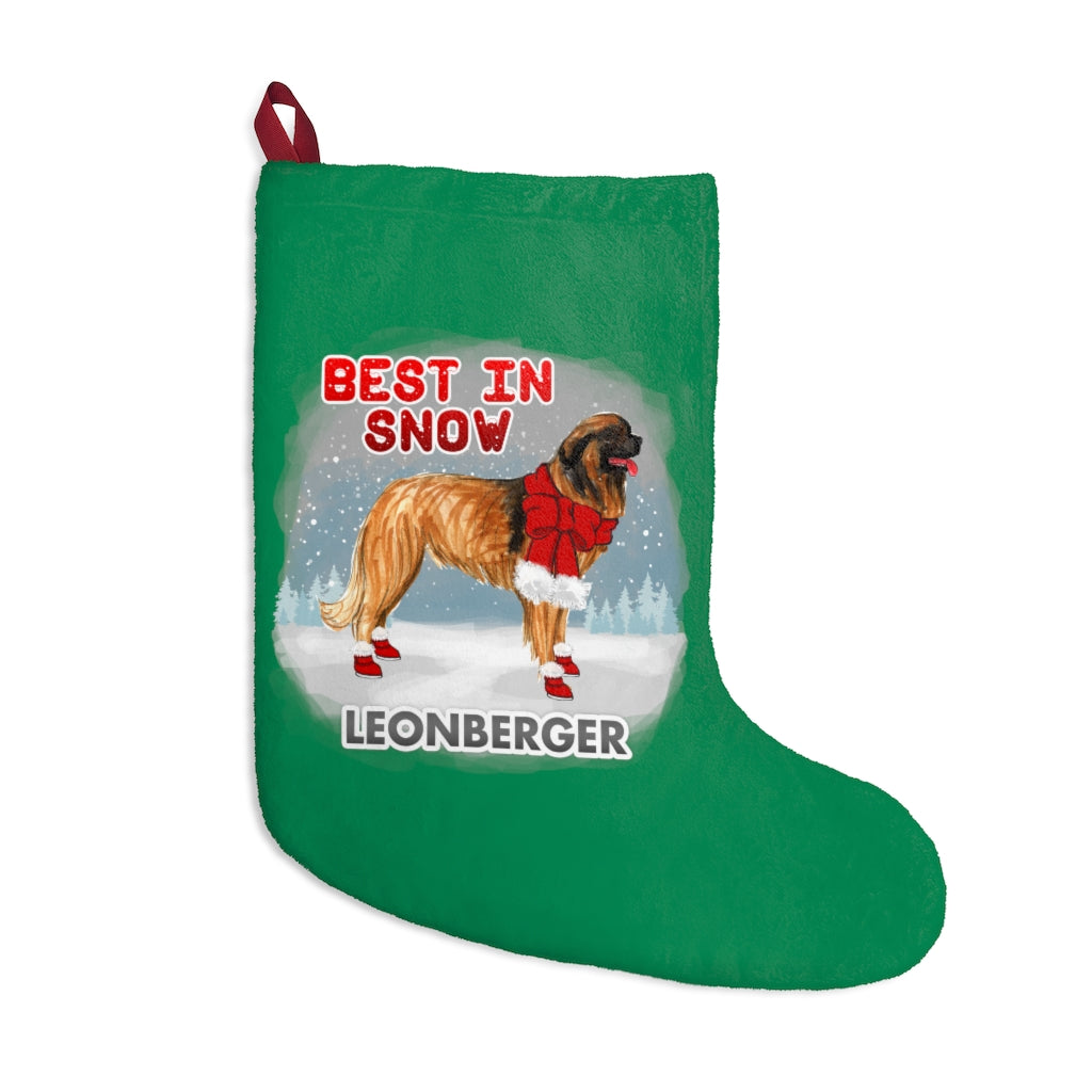 Leonberger Best In Snow Christmas Stockings