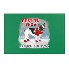 Load image into Gallery viewer, French Bulldog Best In Snow Area Rug