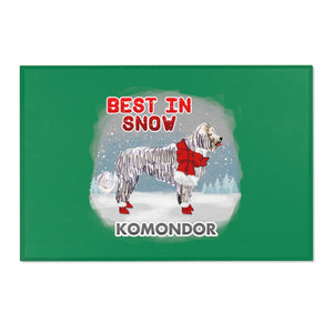 Komondor Best In Snow Area Rug