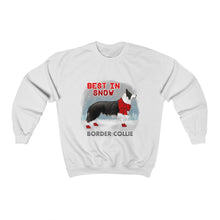 Load image into Gallery viewer, Border Collie Best In Snow Heavy Blend™ Crewneck Sweatshirt