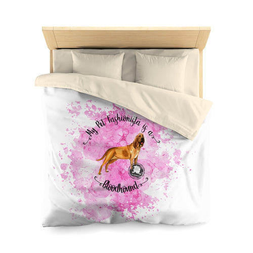 Bloodhound Pet Fashionista Duvet Cover