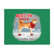 Load image into Gallery viewer, Shiba Inu Best In Snow Placemat