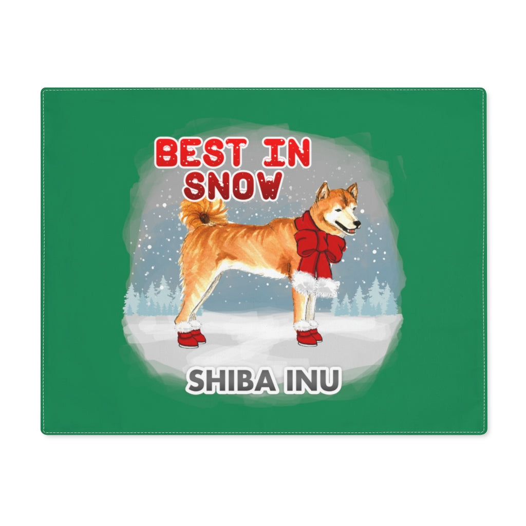 Shiba Inu Best In Snow Placemat