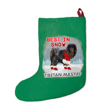 Load image into Gallery viewer, Tibetan Mastiff Best In Snow Christmas Stockings