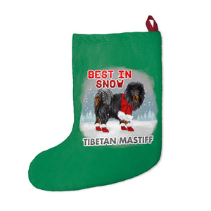 Tibetan Mastiff Best In Snow Christmas Stockings