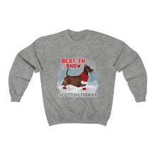 Load image into Gallery viewer, Scottish Terrier Best In Snow Heavy Blend™ Crewneck Sweatshirt