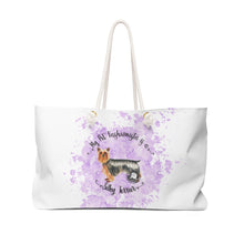 Load image into Gallery viewer, Silky Terrier Pet Fashionista Weekender Bag