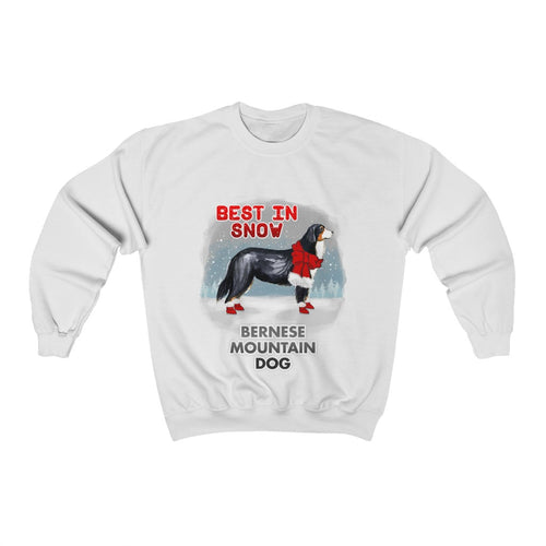 Bernese Mountain Dog Best In Snow Heavy Blend™ Crewneck Sweatshirt