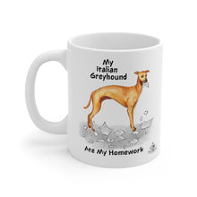 Load image into Gallery viewer, My Italian Greyhound Ate My Homework Mug