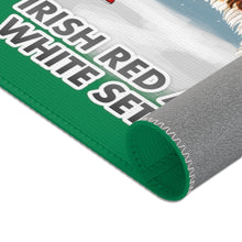 Load image into Gallery viewer, Irish Red and White Setter Best In Snow Area Rug