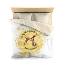 Load image into Gallery viewer, Redbone Coonhound Pet Fashionista Duvet Cover