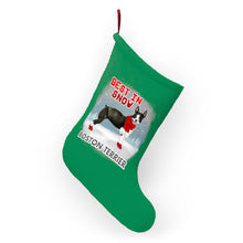 Load image into Gallery viewer, Boston Terrier Best In Snow Christmas Stockings