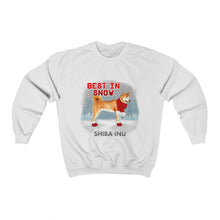 Load image into Gallery viewer, Shiba Inu Best In Snow Heavy Blend™ Crewneck Sweatshirt