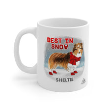 Load image into Gallery viewer, Sheltie Best In Snow Mug