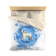 Load image into Gallery viewer, Soft Coated Wheaten Terrier Pet Fashionista Duvet Cover