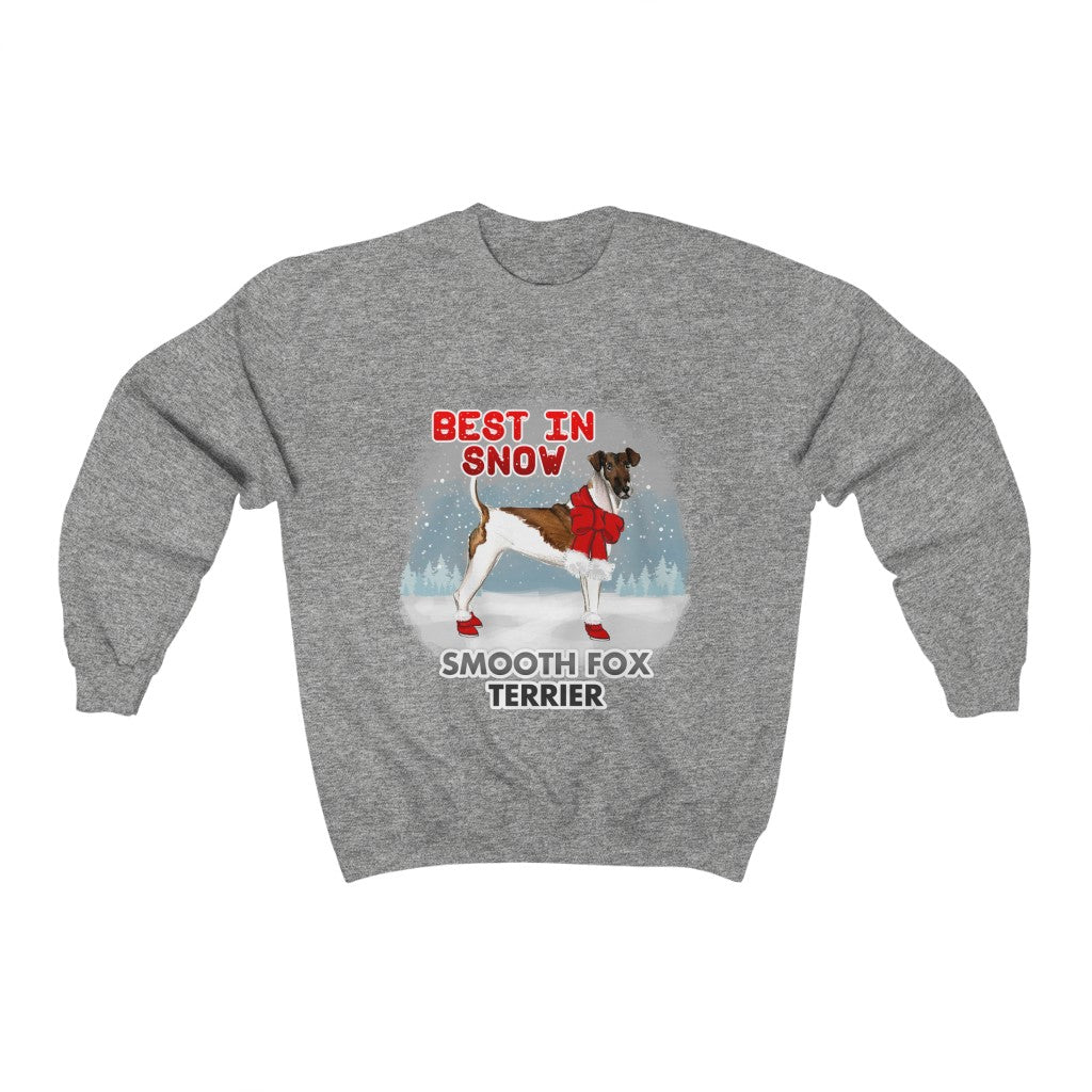Smooth Fox Terrier Best In Snow Heavy Blend™ Crewneck Sweatshirt