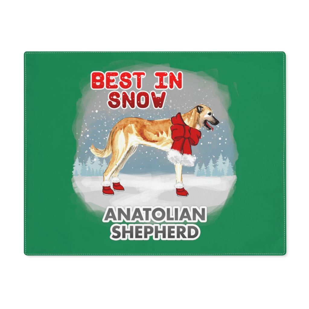 Anatolian Shepherd Best In Snow Placemat